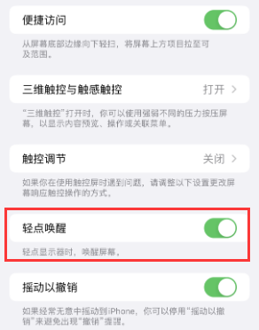 双清苹果授权维修站分享iPhone轻点无法唤醒怎么办 