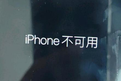 双清苹果服务网点分享锁屏界面显示“iPhone 不可用”如何解决 