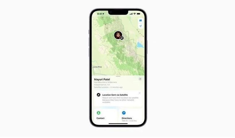 双清苹果14维修分享iPhone14系列中 FindMy功能通过卫星分享位置方法教程 